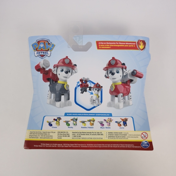 Paw Patrol Marshall Action Pack Figure Set with 2 Clip-On Uniforms, Spin Master - Picture 5 of 6